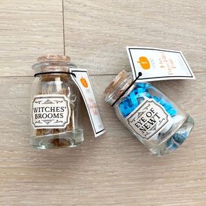 Witches’ Broom/ Eye of Newt Target Bullseye Potion Bottles